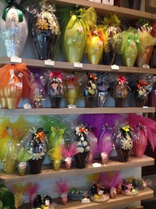 Chocolate wrapped Easter eggs